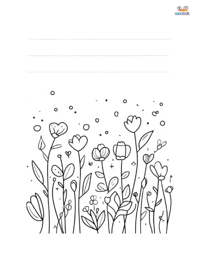 Flowers Coloring Page